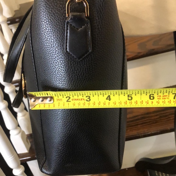 MICHAEL KORS Tumbled Black Leather Crossbody Satchel - Picture 11 of 17